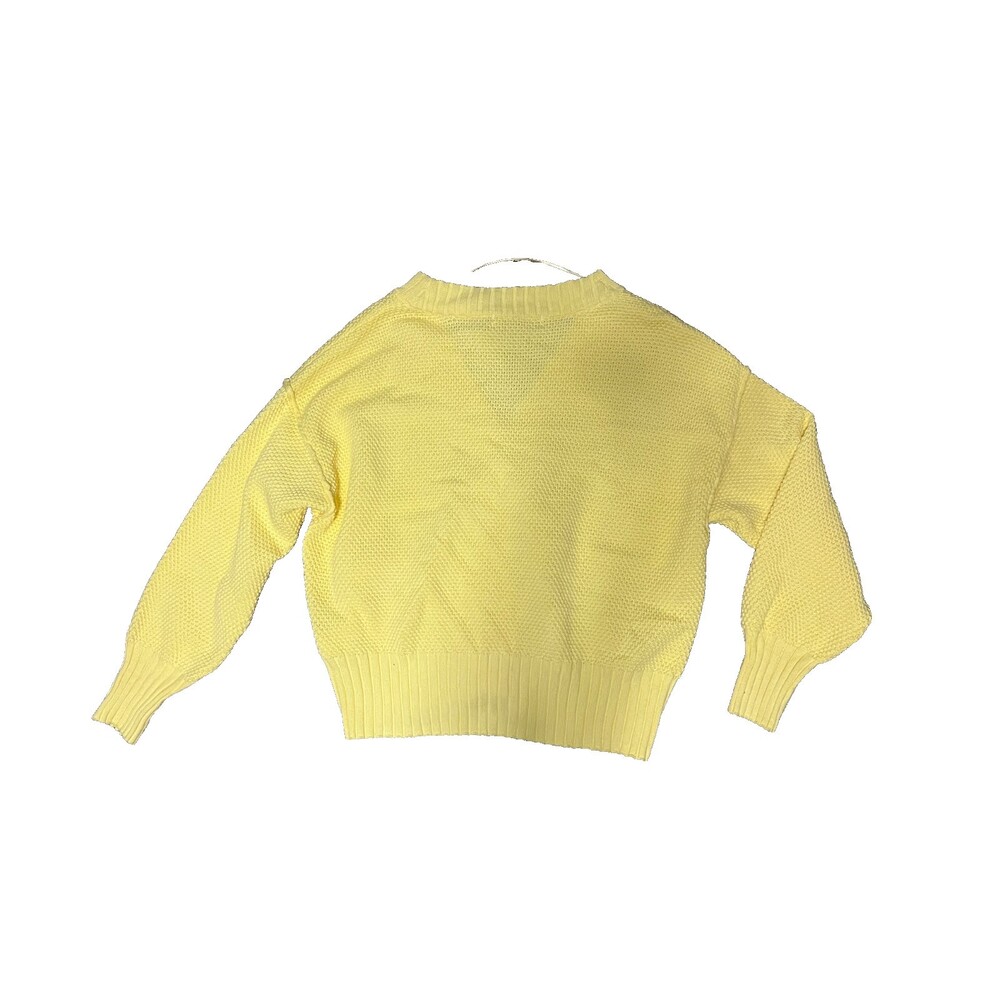NWT FREE PEOPLE Hailee Waffle Stitch Cardigan & Pants In Yellow Tansy Sz Sm - Picture 11 of 16